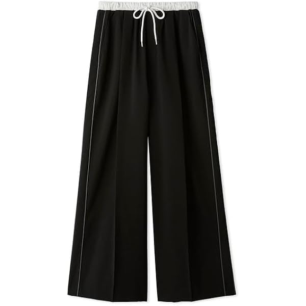 Amazon | [エミ] エンブロイダリーウエストゴムパンツ 13WFP255050